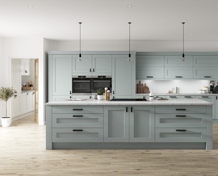 DSI Kitchens Princeton Providence Blue RT Main Shot